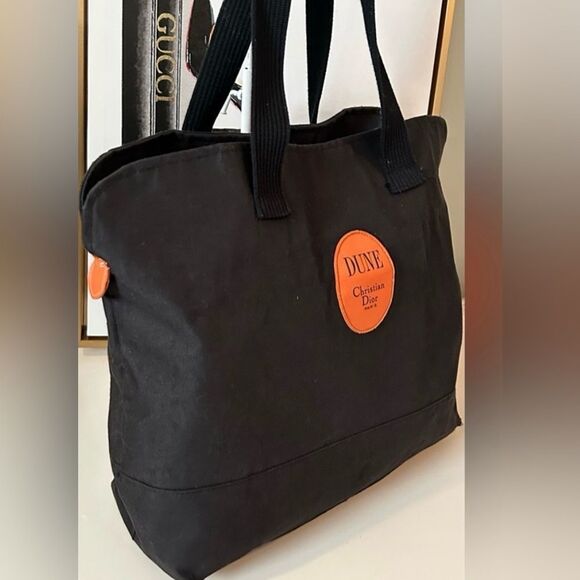 Authentic Christian Dior Tote Bag Large Tote Shoulder bag - Picture 3 of 8